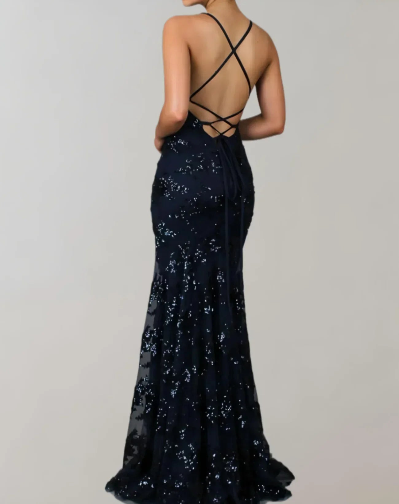 Zwart sequin maxi jurk voor vrouwen - elegante en stylische avondjurk voor speciale gelegenheden