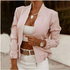 Dames bomberjack - stijlvolle zomerouterwear met rits