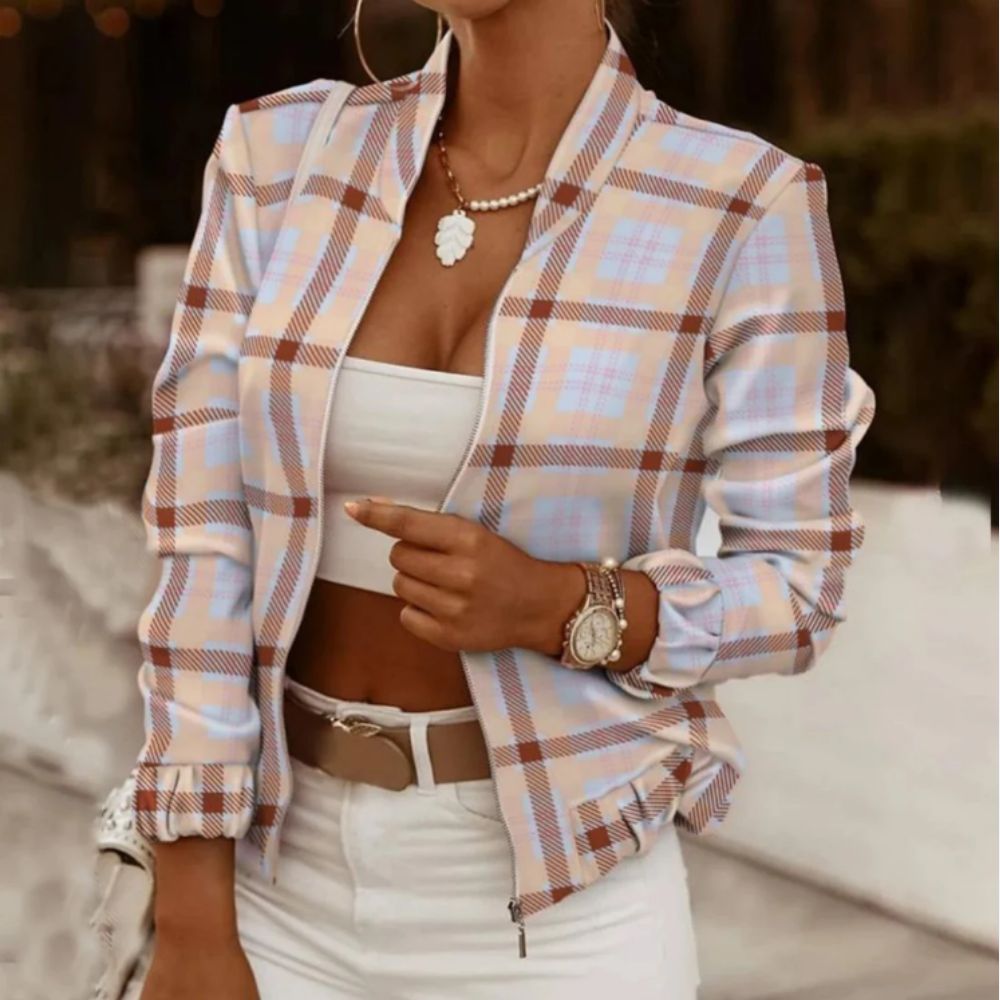 Dames bomberjack - stijlvolle zomerouterwear met rits