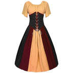 Renaissance jurk - elegante middeleeuwse lange maxi-gown voor dames