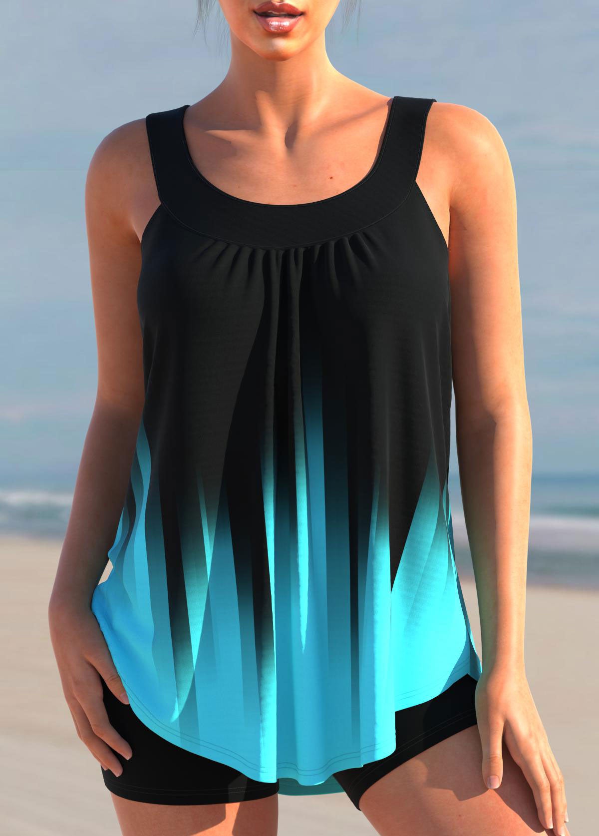 Dames tankini-top - lichtgewicht zwemkleding voor strandactiviteiten - moderne stijl voor actieve vrouwen
