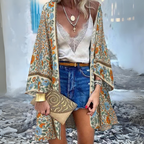 Vrouwen bloemen kimono - lichtgewicht strandtunika voor een elegante zomerlook