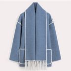 Wollen blend jas - elegante oversized dameswinterouterwear