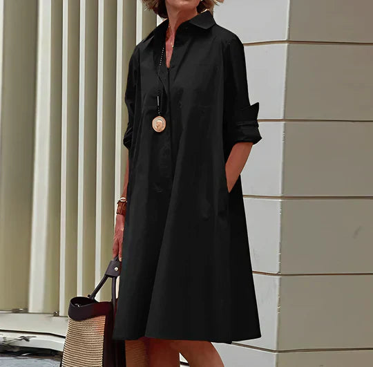 Shirtdress - eigentijdse button-up dames zomerjurk