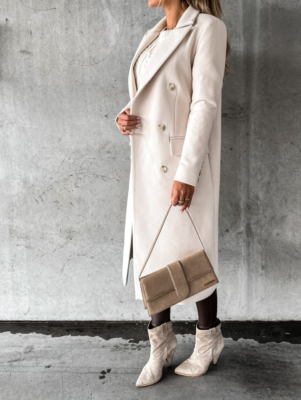 Lange trenchcoat - elegante damesoutdoor voor de winter