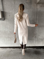 Lange trenchcoat - elegante damesoutdoor voor de winter