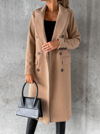 Lange trenchcoat - elegante damesoutdoor voor de winter