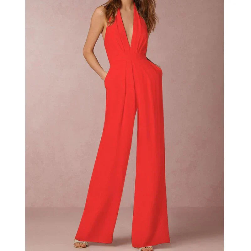 Elegante jumpsuit - stijlvolle mouwloze damesoutfit