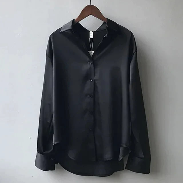 Zijden blouse - verfijnde, losse blouse voor dames