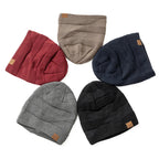 Gebreide beanie muts - gezellige dames slouchy wintermuts met zachte voering