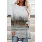 Langarm t-shirt - trendy casual top voor dames