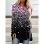 Gradient t-shirt - stijlvolle dames longsleeve