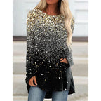 Gradient t-shirt - stijlvolle dames longsleeve