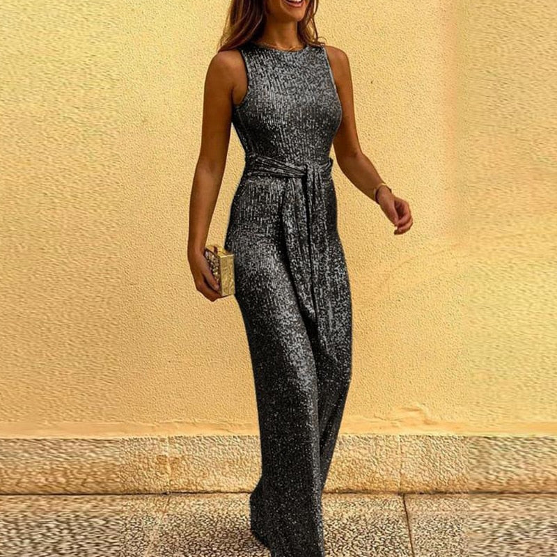 Glitter jumpsuit - elegante avondmode voor dames