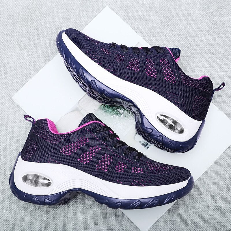 Dames sportschoenen - ademende atleet trainers voor een actieve levensstijl