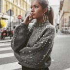 Gebreide oversized trui - verfijnde dames knitwear
