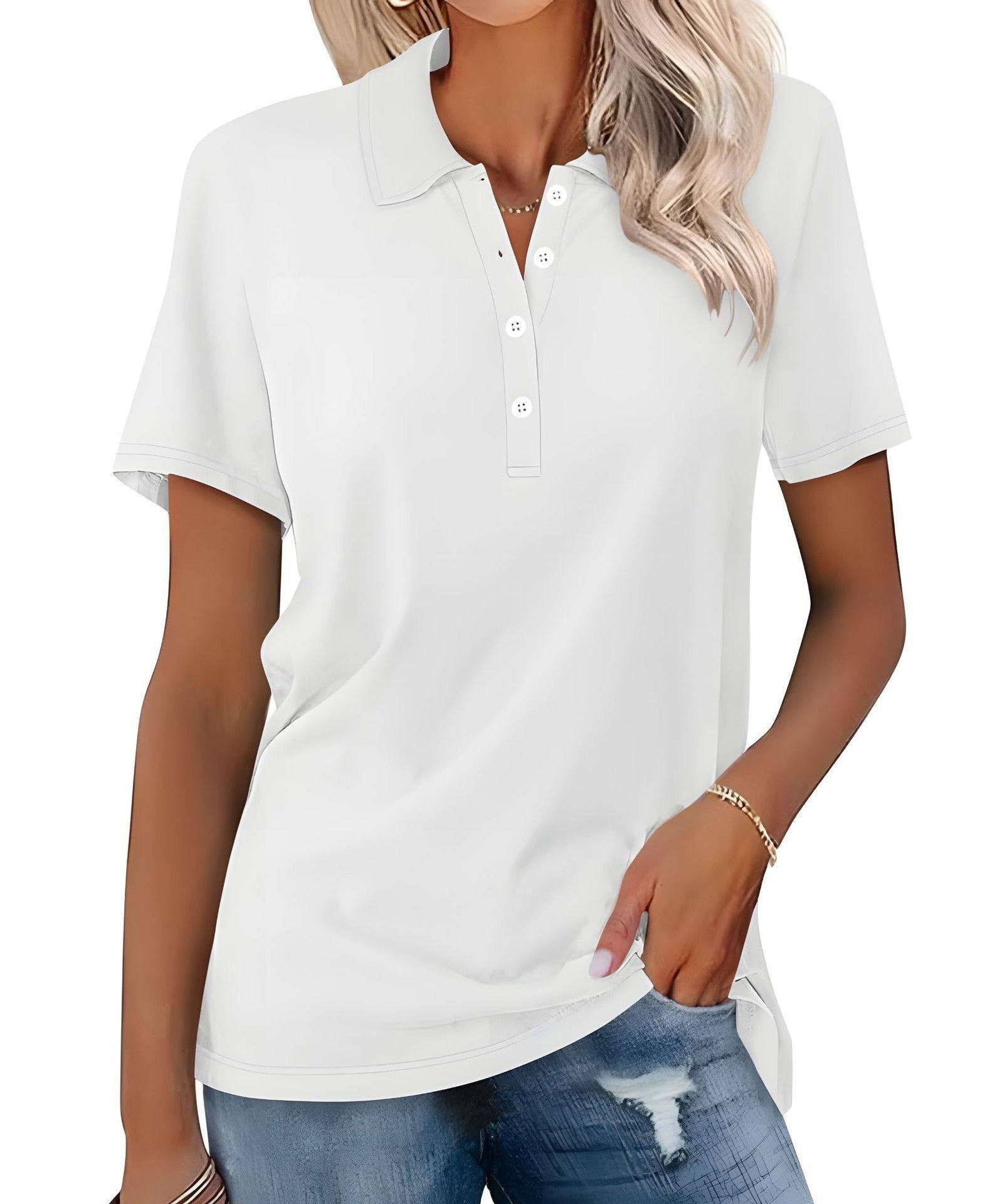 Dames polo shirt - ademend en stijlvol casual top