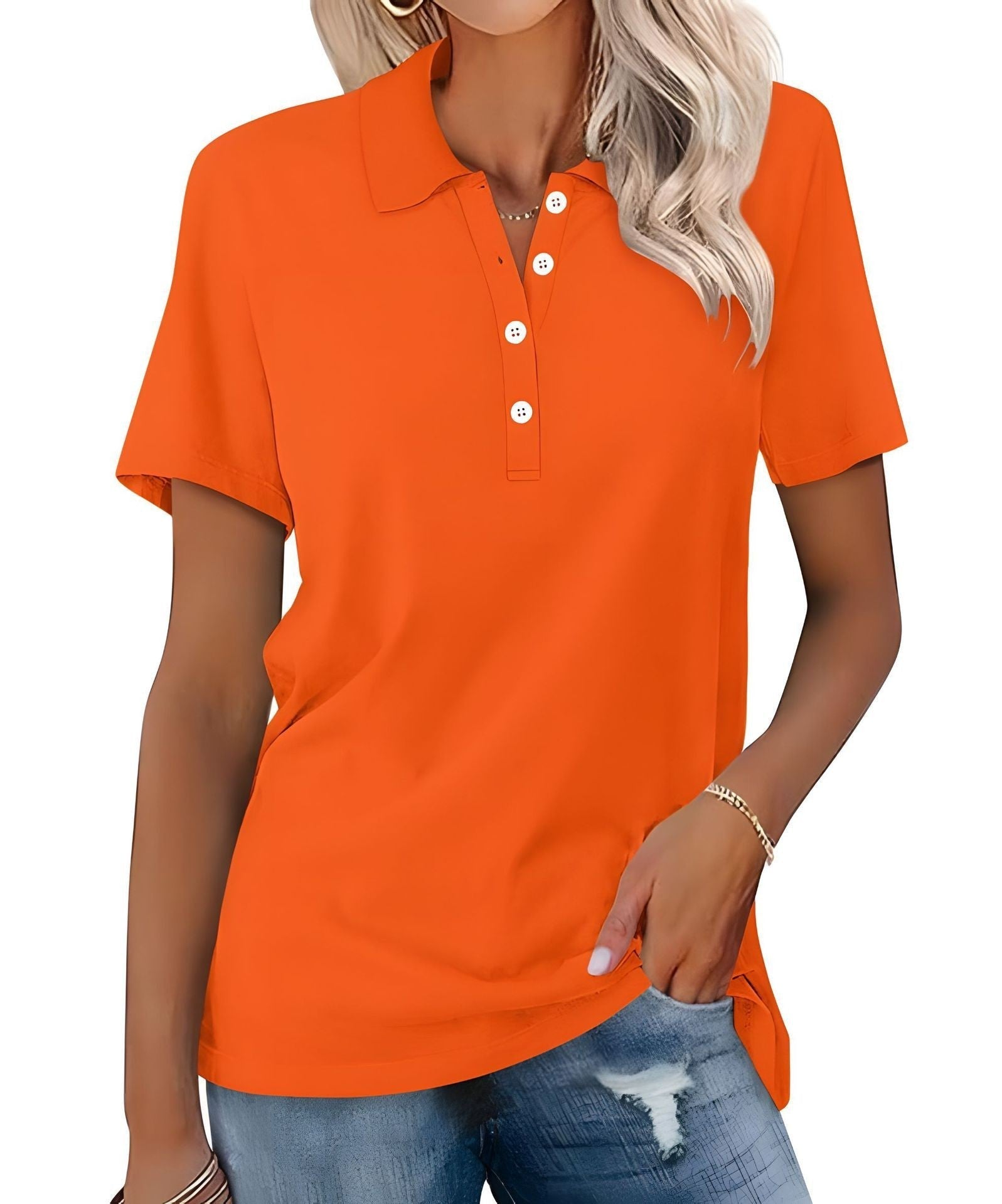 Dames polo shirt - ademend en stijlvol casual top