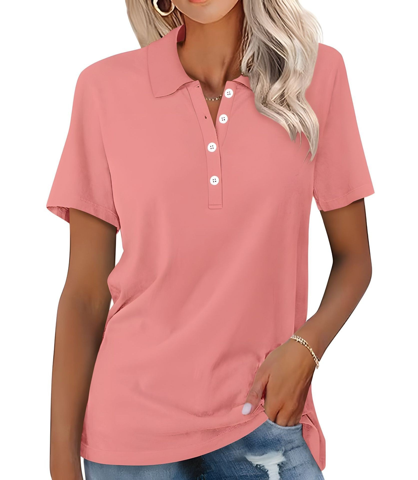 Dames polo shirt - ademend en stijlvol casual top