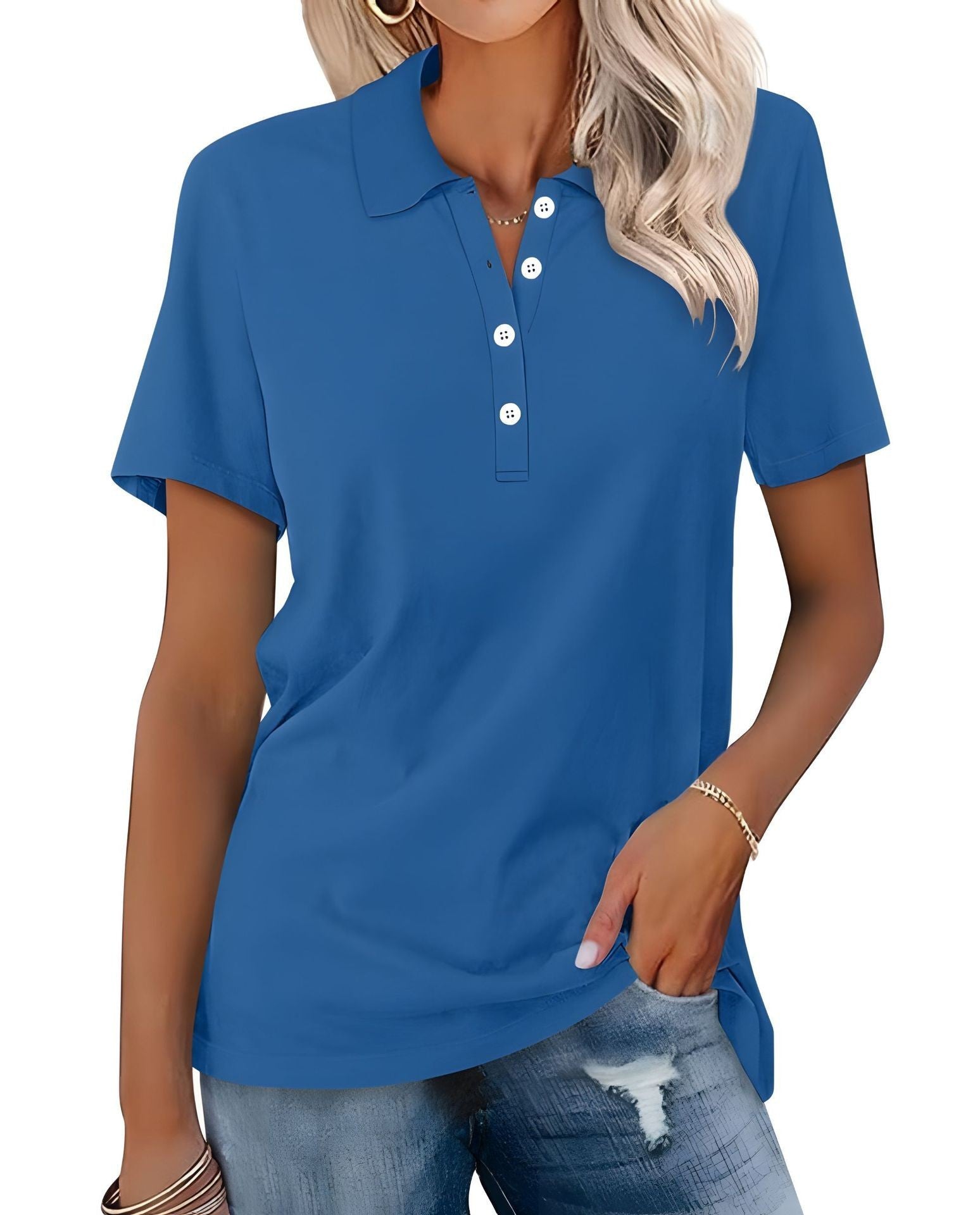 Dames polo shirt - ademend en stijlvol casual top
