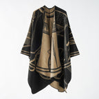 Patroon open dames poncho