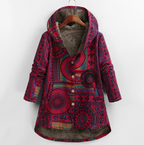 Dames gebreide winterjas - chique warme hoodie jacket