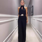 Dames elegante jumpsuit - mouwloze avondkleding voor speciale gelegenheden