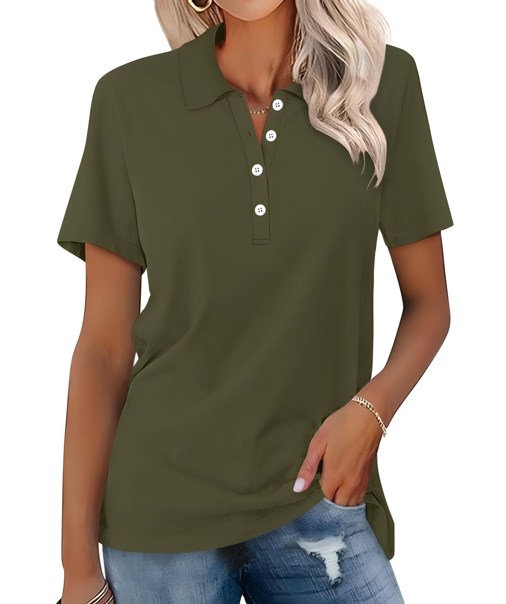Dames polo shirt - ademend en stijlvol casual top