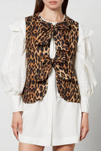 Leopard print vest - trendy dames gilet voor lente/zomer