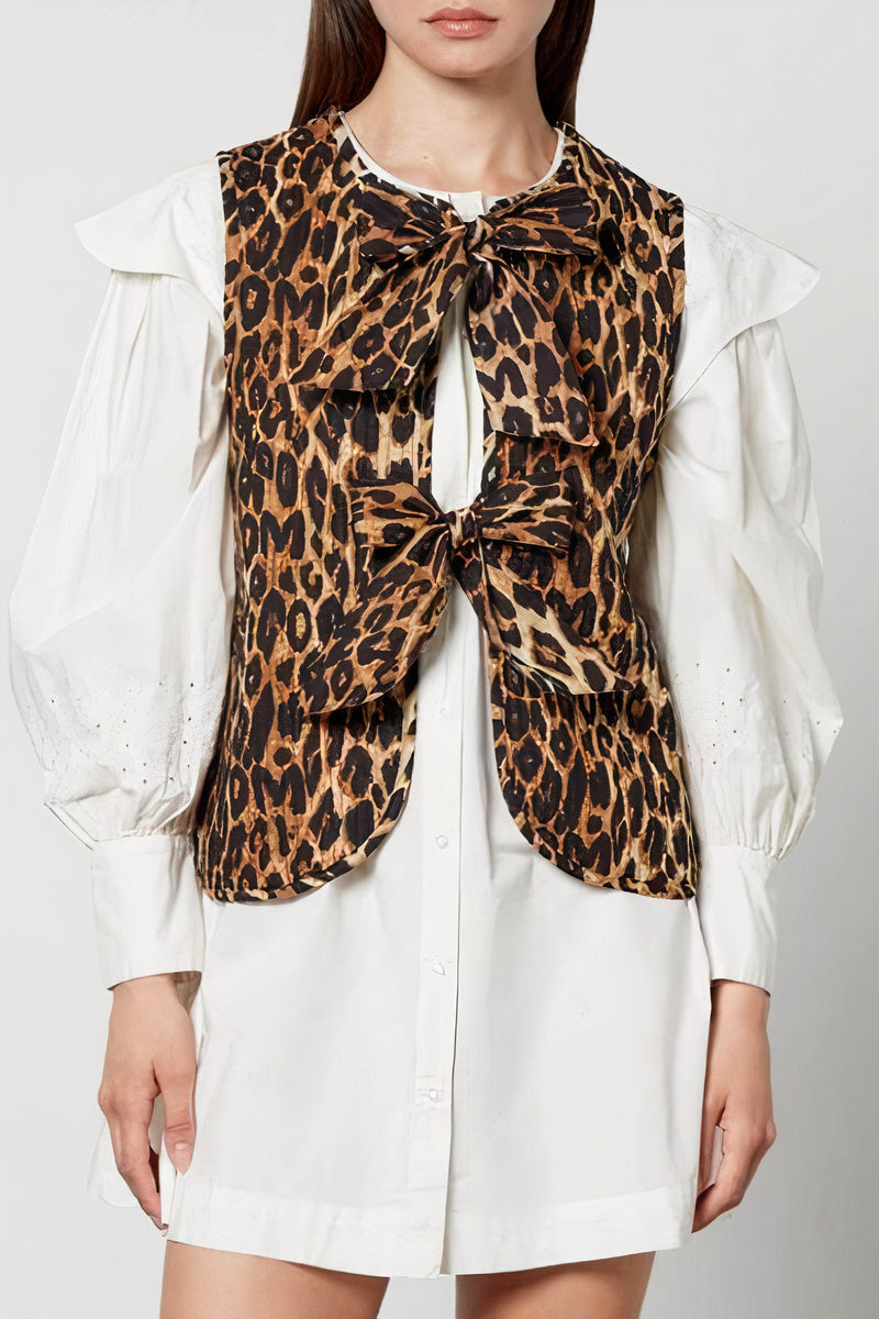 Leopard print vest - trendy dames gilet voor lente/zomer