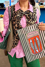 Leopard print vest - trendy dames gilet voor lente/zomer