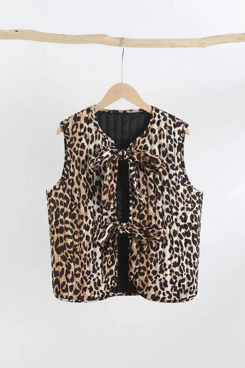 Leopard print vest - trendy dames gilet voor lente/zomer
