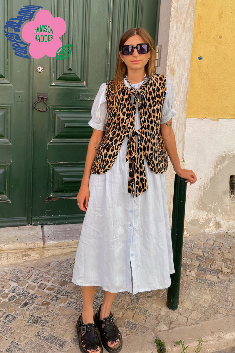 Leopard print vest - trendy dames gilet voor lente/zomer