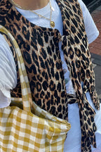 Leopard print vest - trendy dames gilet voor lente/zomer