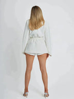 Blazer met riem - elegante damesjas voor smart-casual gelegenheden - Bakkermode.nl