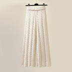 3-delige beige winterset - stijlvolle dames gebreide top, puffer bodywarmer en broek - Bakkermode.nl