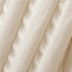 3-delige beige winterset - stijlvolle dames gebreide top, puffer bodywarmer en broek - Bakkermode.nl