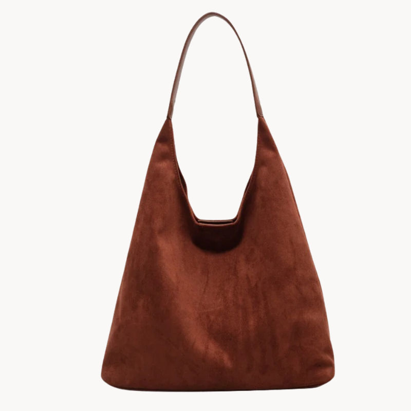 Dames suede hobo tas - stijlvolle dagelijkse tote voor werk en vrije tijd