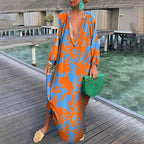 Boho maxi jurk - stijlvolle dames strandcover-up