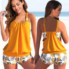 Tankini set - stijlvolle dames zwemkleding met verstelbare bandjes