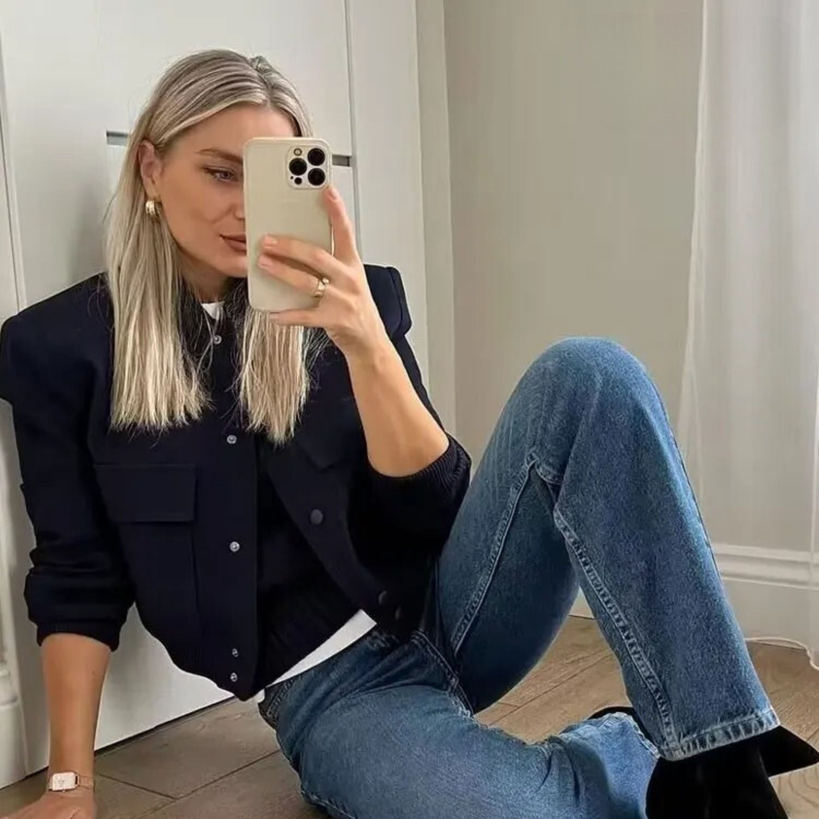 Cropped dames bomberjack - stijlvol jasje met knoopsluiting - Bakkermode.nl