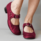 Dames leren mary jane schoenen - stijlvolle flats met gespsluiting