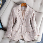 Dames tweed blazer - elegante zakelijke look met veelzijdige stijl