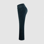Dames hoge taille skinny denimbroeken blauw - casual dagelijkse basisstuk, zachte stof, slanke pasvorm