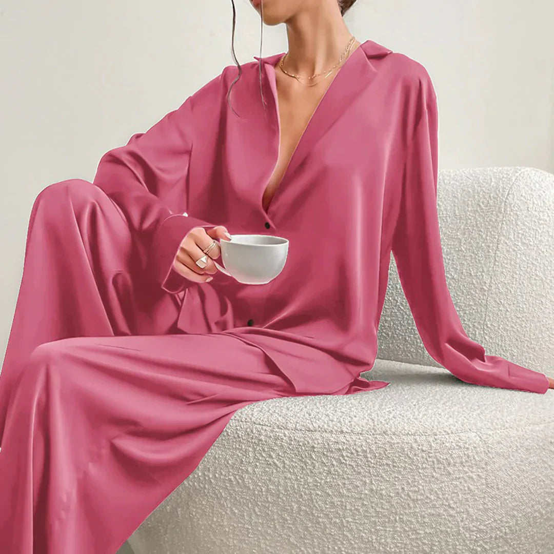 2-delig pyjama set - trendy dames loungewear voor optimale ontspanning