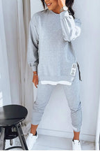 2-delige gezellige lounge set - zachte stof loungewear voor thuis