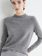 soft knit trui - stijlvolle dames gebreide top met ronde hals
