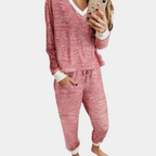 2-delige pyjama set - stijlvolle dames lounge outfit