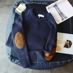 Trui - stijlvolle pullover met elleboogpatches voor dames