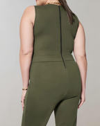 Dames relaxed fit jumpsuit - chique casual draagstijl met wijde pijpen